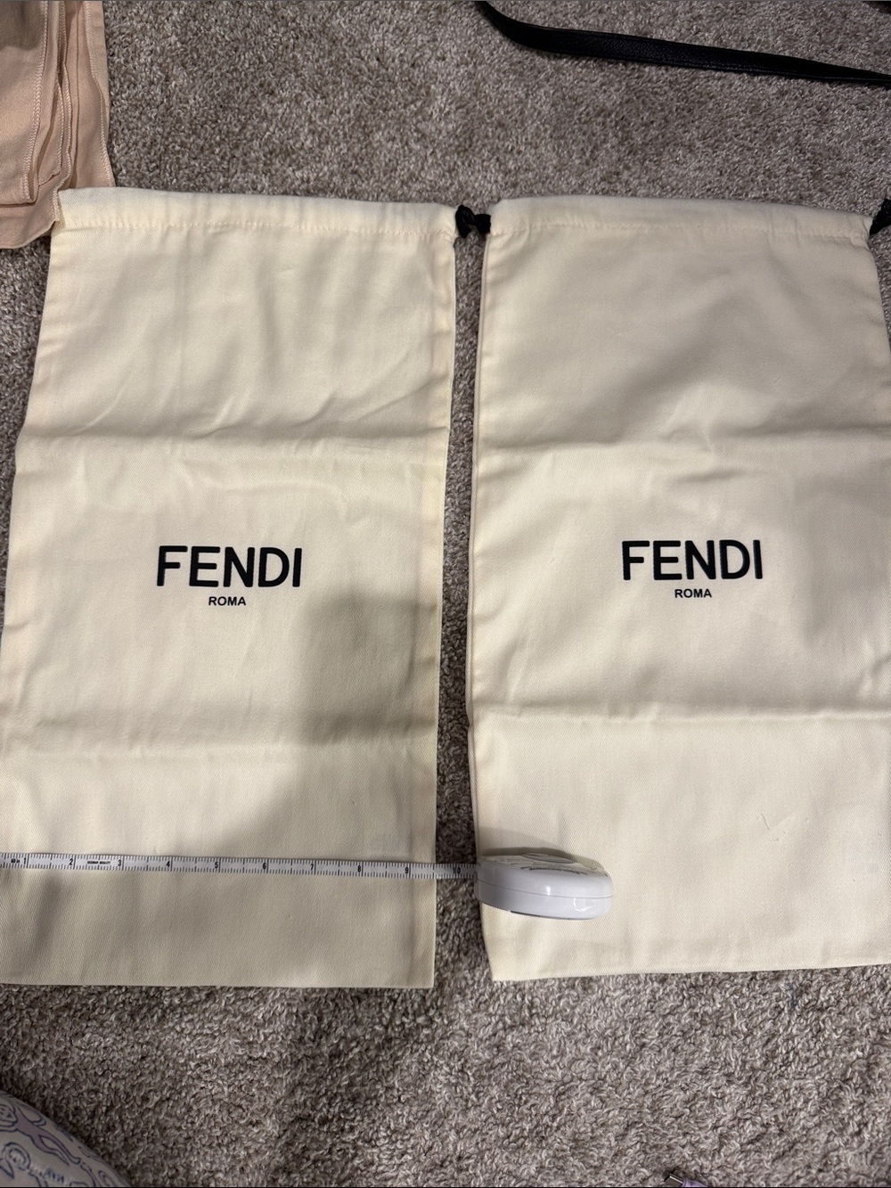 Fendi dust bag set of 2